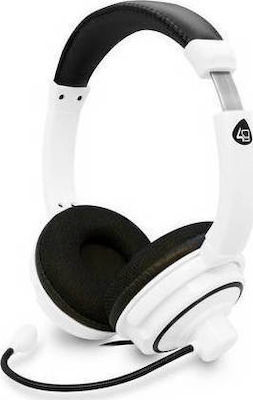 4Gamers PRO4-40 Über Ohr Gaming-Headset mit Verbindung 3,5mm Weiß