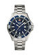 Swiss Alpine Military by Grovana Men's Watch 46mm Battery with Silver Metal Bracelet