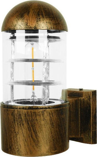 GloboStar Norma Modern Lumină de Perete cu Soclu E27 Bronz 17x23cm