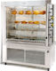 Sergas KG9 cu termocuplu Pui Rottisserie Grill Pe gaz 18kW cu Dimensiuni 64x145x188cm