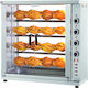 North HK16 Slim Line Electric Chicken Rottisserie Grill 8kW with Dimensions 38x100x102cm