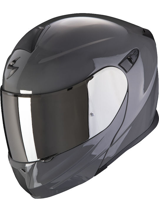 Scorpion EXO-920 Solid Flip-Up Helmet with Sun Visor ECE 22.05 Cement Gray 92-100-25