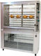 Sergas KE3 Electric Chicken Rottisserie Grill 8kW with Dimensions 48x145x188cm