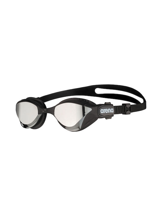 Arena Cobra Tri Mirror Triathlon Swipe Swimming Goggles Adults with Anti-Fog Lenses Black