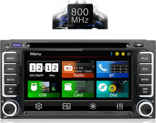 Digital IQ Ηχοσύστημα Αυτοκινήτου για Toyota Urban Cruiser / Celica / Hilux / RAV 4 Subaru Trezia 1999-2009 (Bluetooth/USB/WiFi/GPS/CD) με Οθόνη Αφής 6.5"