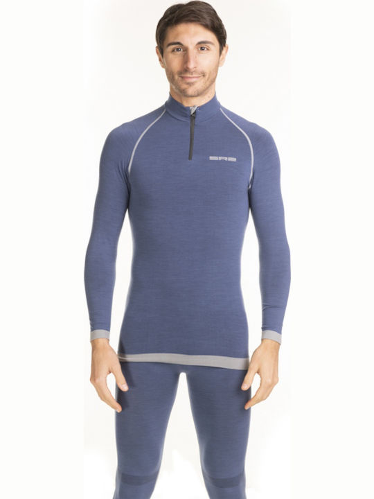 Spring Revolution AERO2 AVIO Herren Thermo Langarmshirt Blau