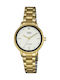 Q&Q Watch with Gold Metal Bracelet