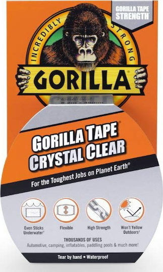 Gorilla Insulation Tape 48mm x 8.2m Crystal Clear Transparent