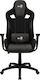 Aerocool Count Fabric Gaming Chair with Adjustable Arms and Footrest Black