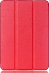 Tri-Fold Flip Cover Piele artificială / Silicon Roșu (MediaPad T3 10 9.6 - MediaPad T3 10 9.6)