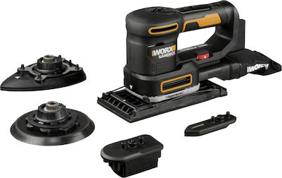 Worx Solo Battery Powered Eccentric Sander 20V with Speed Control and with Suction System