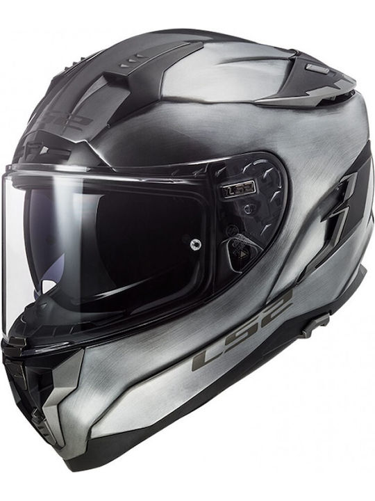 LS2 FF327 Challenger Full Face Helmet with Sun Visor ECE 22.05 1420gr Jeans Titanium FF327CJTU