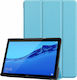Tri-Fold Flip Cover Δερματίνης Γαλάζιο (MediaPad T5 10)
