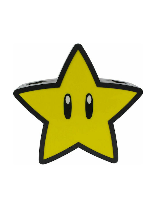 Paladone Led Παιδικό Φωτιστικό Projector Super Mario Bros Super Star με Προβολή Αστεριών Κίτρινο 25.5εκ.