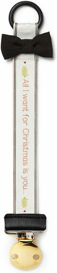 Elodie Details Ribbon Pacifier made of Fabric White