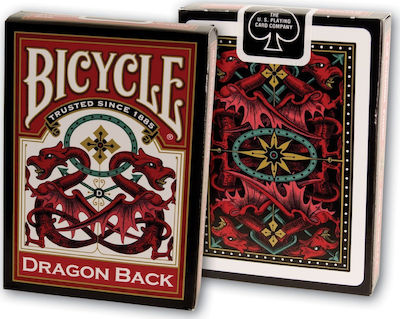 Bicycle Red Dragon Back by USPC Ediție de colecție Pachet de cărți Plastifiată