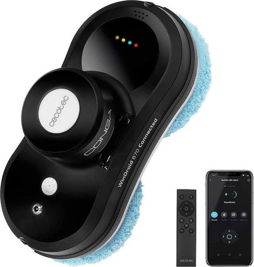 Cecotec WinDroid 870 Aspirator de geamuri Robot Electrică 80W Negru