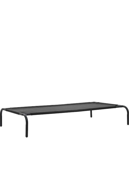 vidaXL Dog Bed Steel Elevated Dog Bed Black 106x62cm. 170662