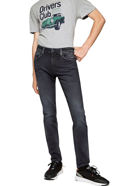 Pepe Jeans Nickel Infused Skinny Fit Men's Jeans Pants in Skinny Fit Black
