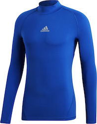 Adidas AlphaSkin Climawarm Ανδρική Ισοθερμική Μακρυμάνικη Μπλούζα Μπλε