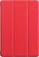Tri-Fold Flip Cover Δερματίνης / Σιλικόνης Κόκκινο (Lenovo Tab M10 10.1")
