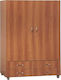 Doppeltür Kleiderschrank 120x50x180cm