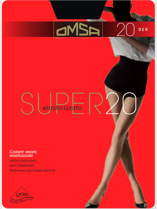 Omsa Super Women's Pantyhose 20 Den Castoro