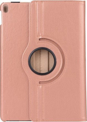 Flip Cover Δερμάτινη Περιστρεφόμενη Ροζ Χρυσή (iPad Air 2019 / iPad Pro 2017 10.5")