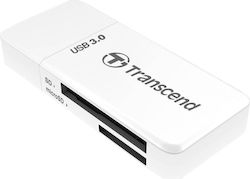 Transcend RDF5 Card Reader USB 3.0 for /S/D/ /m/i/c/r/o/S/D/ / / / / White