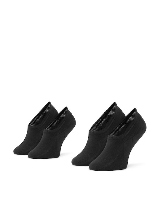 Tommy Hilfiger Femei Șosete Uni Negre 2Pachet