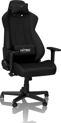 Nitro Concepts S300 Υφασμάτινη Καρέκλα Gaming με Ρυθμιζόμενα Μπράτσα Μαύρη