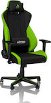 Nitro Concepts S300 Fabric Gaming Chair with Adjustable Arms Green