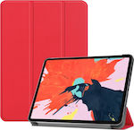 Magnetic 3-fold Klappdeckel Synthetisches Leder Rot (iPad Pro 2018 12,9 Zoll)