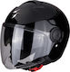 Scorpion Exo-City Solid Black Κράνος Μηχανής Jet ECE 22.05 1450gr με Sunvisor