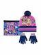 L.O.L Surprise Kinder Mütze Set mit Handschuhe Stoff Rosa