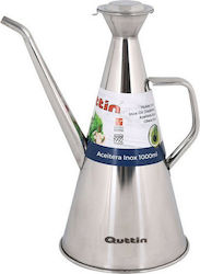 Quttin Oil dispenser Oil Can made of Stainless Steel with Flow