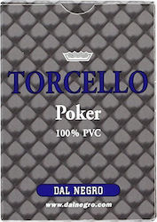 Dal Negro Torcello Playing Cards Plastic for Poker Blue