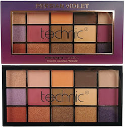 Technic Persian Violet Palette with Eye Shadows in Pressed Powder Form 30gr
