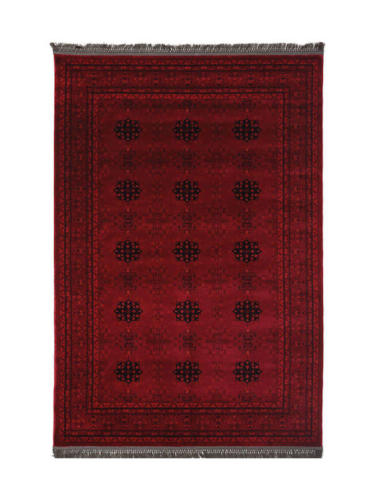 Royal Carpet 8127A Rectangular Rug with Fringes D. Red