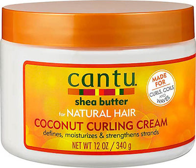 Cantu Κρέμα Μαλλιών Shea Butter Coconut Curling για Μπούκλες με Ελαφρύ Κράτημα 340gr