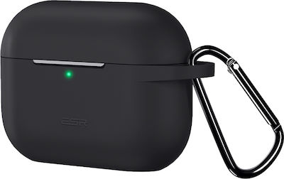 ESR Pro Bounce Θήκη Σιλικόνης με Γάντζο σε Μαύρο χρώμα για Apple AirPods Pro
