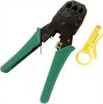 Ethernet Internet Cable Crimping Plier RJ12, RJ11, RJ45, RJ10, RJ22 with Cable Cutter (Length 180mm)