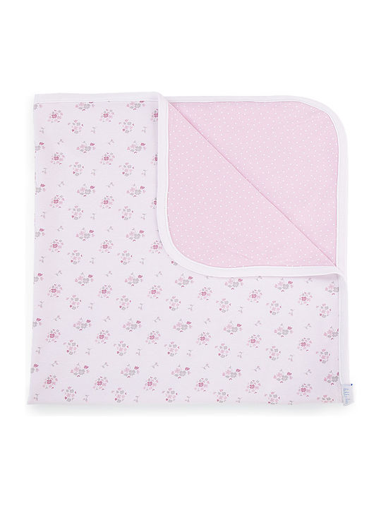 Kikka Boo Muslin Swaddle Blanket Flowers Pink 80x80cm