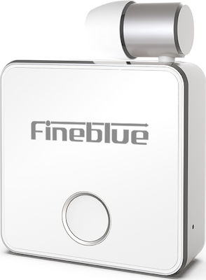 Fineblue F1 In-ear Bluetooth Handsfree Ακουστικό Πέτου Λευκό