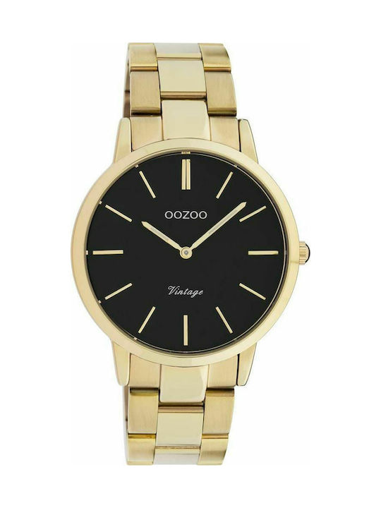 Oozoo Vintage Watch with Gold Metal Bracelet