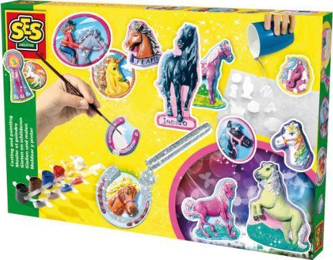 Ses Creative Παιχνίδι Κατασκευών Horse Moulding and Painting Kit για Παιδιά 5+ Ετών