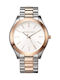Michael Kors Γυναικείο Ρολόι 34mm Μπαταρίας με Μεταλλικό Μπρασελέ Ασημί/Ροζ χρυσό