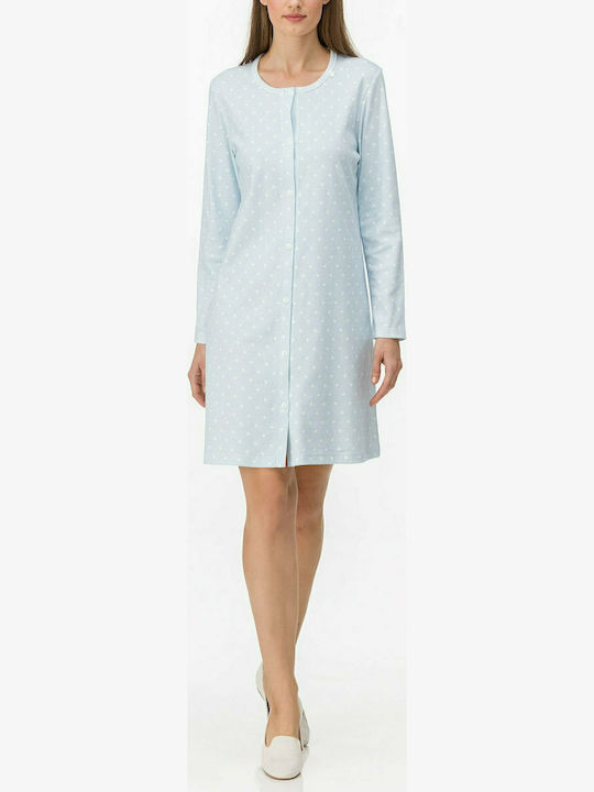 Vamp Winter Women's Nightdress Light Blue