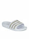 Adidas Adilette Slides Cloud White / Platinum Metallic