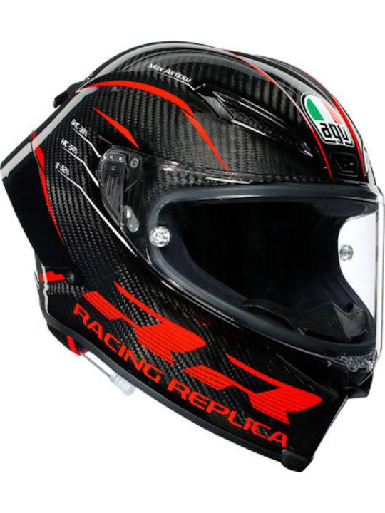 AGV Pista GP RR Multi Full Face Helmet with Pinlock DOT / ECE 22.05 1450gr Scuderia Carbon/White/Red 216031D2MY-001